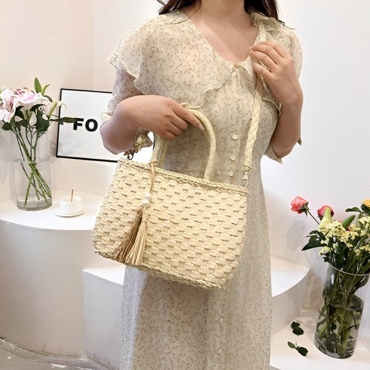 Women's Fashion Personality Hand-Carrying Woven Bag